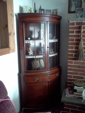 Corner Curio Cabinet/$150.00 or B.O.