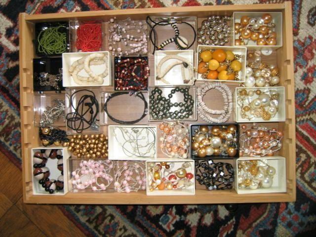 'COSTUME JEWELRY: two drawers full. Necklaces, bracelets, more
