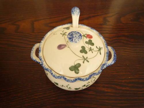 Cote Basque by Seymour Mann Sugar Bowl with Spoon and Lid
