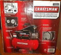 Craftsman 3 Gallon Horizontal Air Compressor with Hose and Accessory