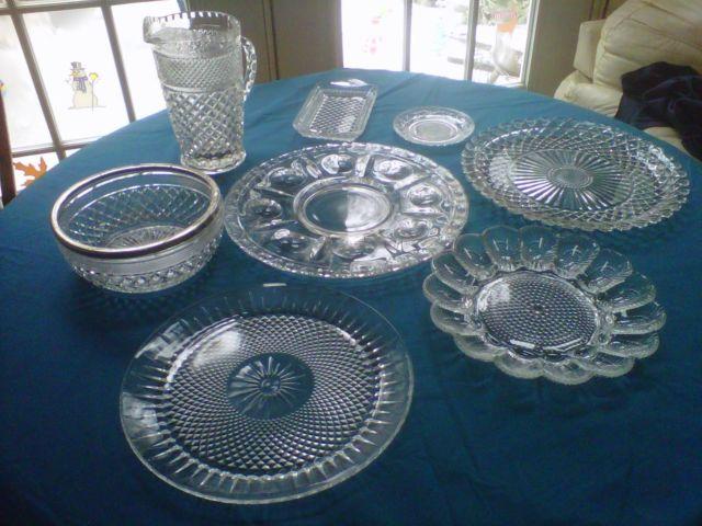 Crystal Serving plates, dishes, misc