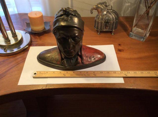Dante' Bronze Bust cira 1920's