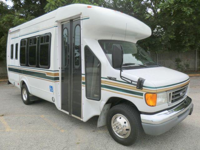 Diesel Ford E450 14 Passenger Non-CDL Wheelchair Shuttle Bus For Sale!