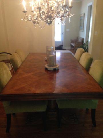 Dining Table (Mahogany)with 6 side chairs