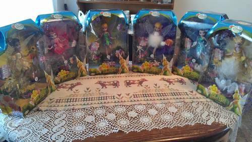 Disney Fairy Porcelain Brass Key Keepsake Dolls ? Complete Set of 6