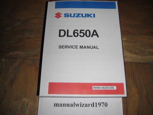 DL650 DL650A V Strom 650 Service Repair Manual Part# 99500-36134-03E
