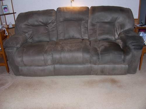 DOUBLE RECLINING SOFA - COLOR SAGE