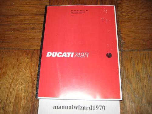 Ducati 749 749S DARK Part# 91470661A Service Shop Manual Book