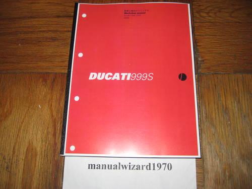 Ducati 999 999S Part # 91470411E Service Shop Repair Manual Book