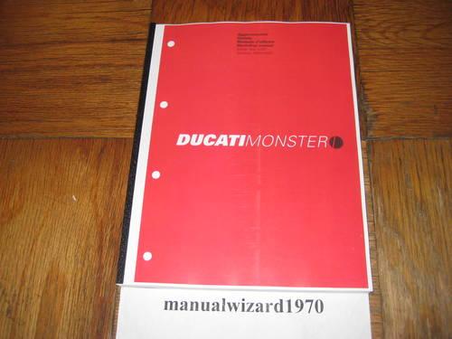 Ducati Monster 1000 Service Shop Repair Manual Part# 91470431D