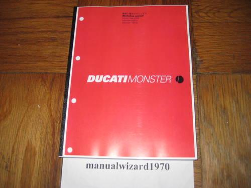 Ducati Monster 400 600 750 Part# 91470211D Service Shop Repair Manual