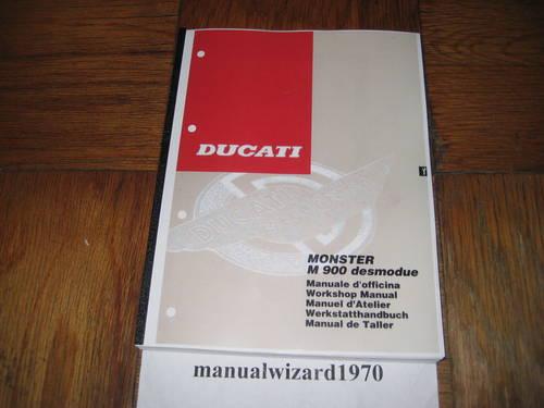 Ducati Monster 600 M600 Service Shop Repair Manual Part# 91470141A