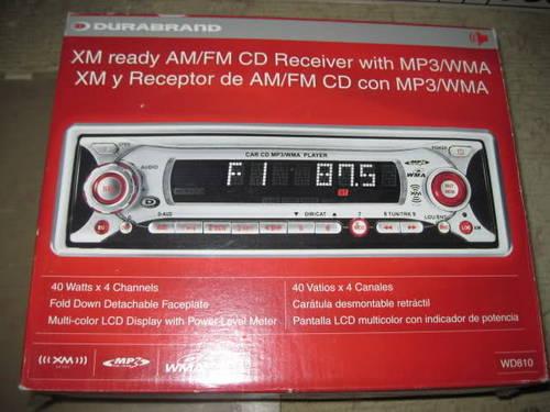 DURABRAND XM Ready AM/FM CD Receiver with MP3/WMA NIB