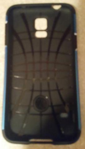 Electric Blue Black Spigen Samsung Galaxy S5 Phone Slim Armor Case