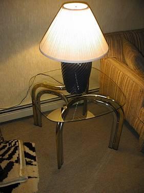 end tables & two ginger jar lamps