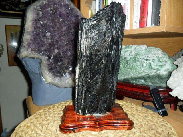 Exceptional and Beautiful Huge Black Tourmaline Crystal Specimen