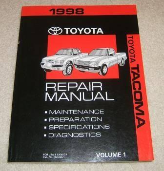 FACTORY Repair Manuals- 1998 Toyota Tacoma Truck (Set of 3)
