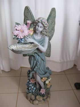 Fairy Statue 36? Tall * Handcrafted Polyresin * Indoors/Outdoors Use