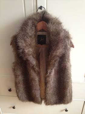 Faux Fur Vest - Size Medium