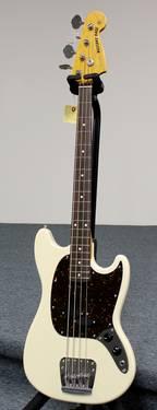 Fender Mustang Bass Vintage White Electric Bass Guitar
