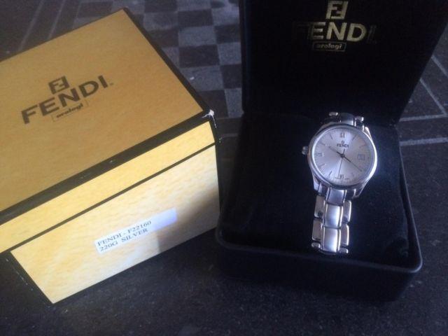 FENDI Orologi Men?s Watch F22160 220G Silver NEW in original box