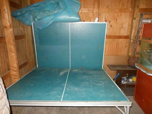 Folding Regulation Size Ping Pong Table with Net and Paddles