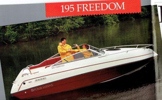Four Winns 1990 195 Freedom Cuddy Cabin with Trailer 4.3 Engine 175HP