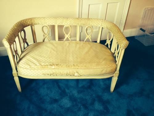 French provincial settee/ bench