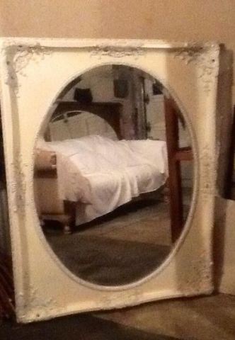 French style wooden mirror