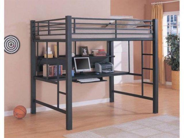 Full/Full Loft Bed w/Desk & Lingerie Chest 3923