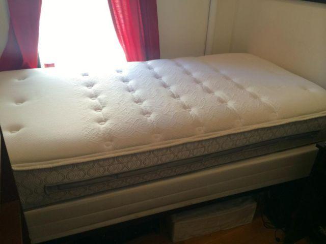 FULL MATTRESS with box spring and bed frame