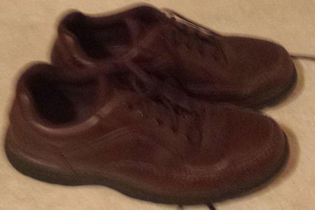 Genuine Leather Mens Rockport Eureka K71201 Brown Black Shoes Sz 10.5