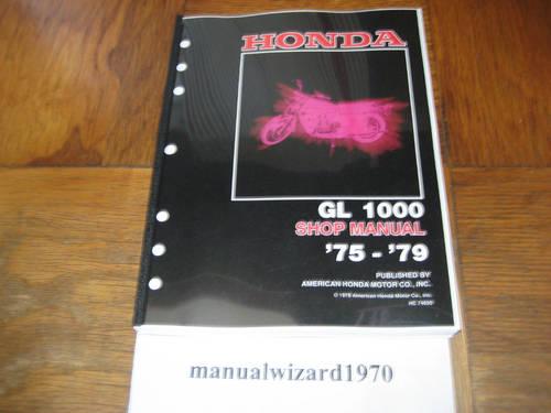 GL1000 GL 1000 Service Shop Repair Manual Part# 6137102