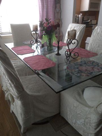 Glass table Dining Table
