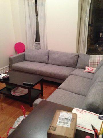 Gray IKEA sectional - like NEW! Moving sale! $400 or BEST OFFER