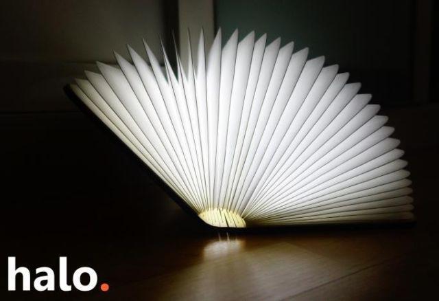 HALO - LED Folding Book Lamp Decor - Art Magnetic Desk Table Wall - Li