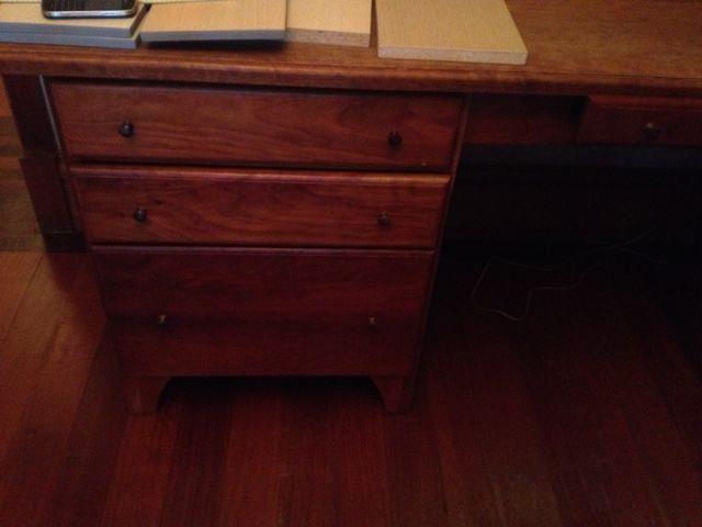 Hand Crafted Desk with 4 Drawers on Left Side