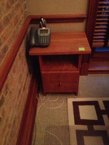 Hand Crafted End Table with Drawer
