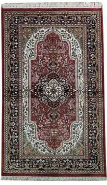 Hand Knotted 3x5 art silk Rug - INDIA
