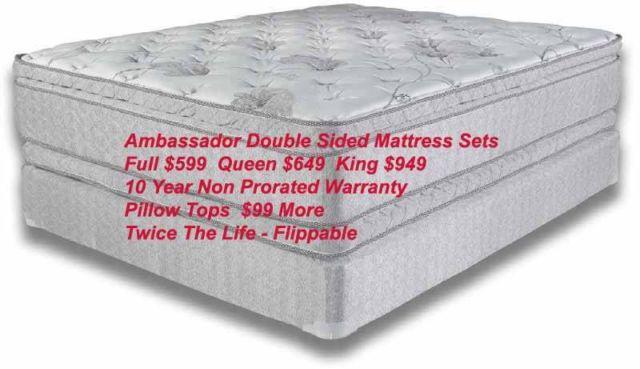 Hard To Find Double Sided Mattresses, Flip Them Every 6 Months