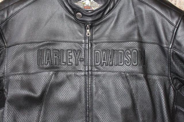 Harley Davidson Men's Leather Bike Jacket - SIZE 3XL