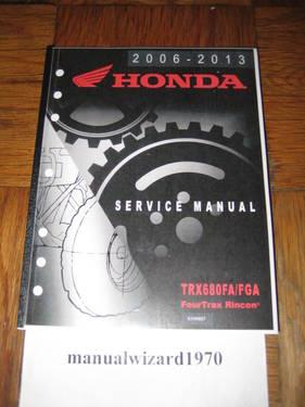 Honda FourTrax Foreman Rubicon GPScape Service Manual Part# 61HN257