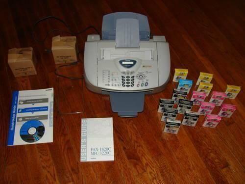 HP color photo printer with ink cartridges