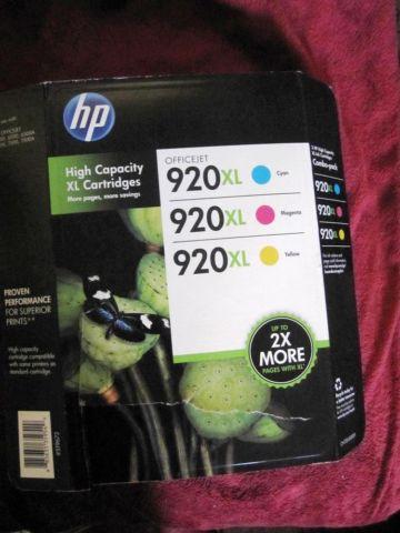 HP Officejet 920 XL High Capacity Ink Cartridges