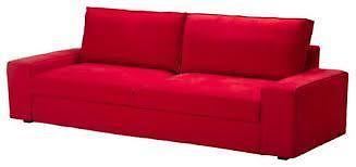 Ikea KIVIK red sofa in excellent condition