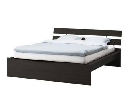 Ikea Queen Bed Frame & Plush Mattress