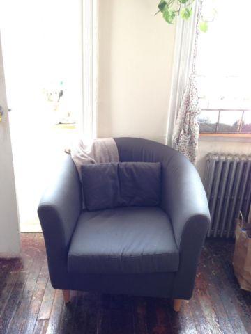 Ikea Tullsta Chair, Ransta dark gray