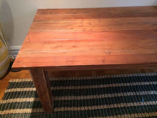 Indian cedar dining table