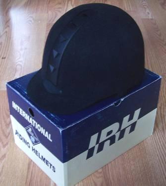 International Riding Helmet (IRH) ATH Black w/Black Helmet *New*