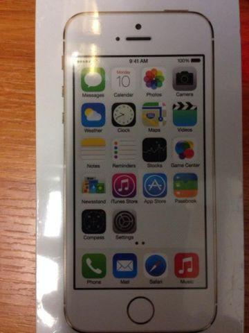 IPHONE 5S WHITE/GOLD 32GB AT&T BRAND NEW!